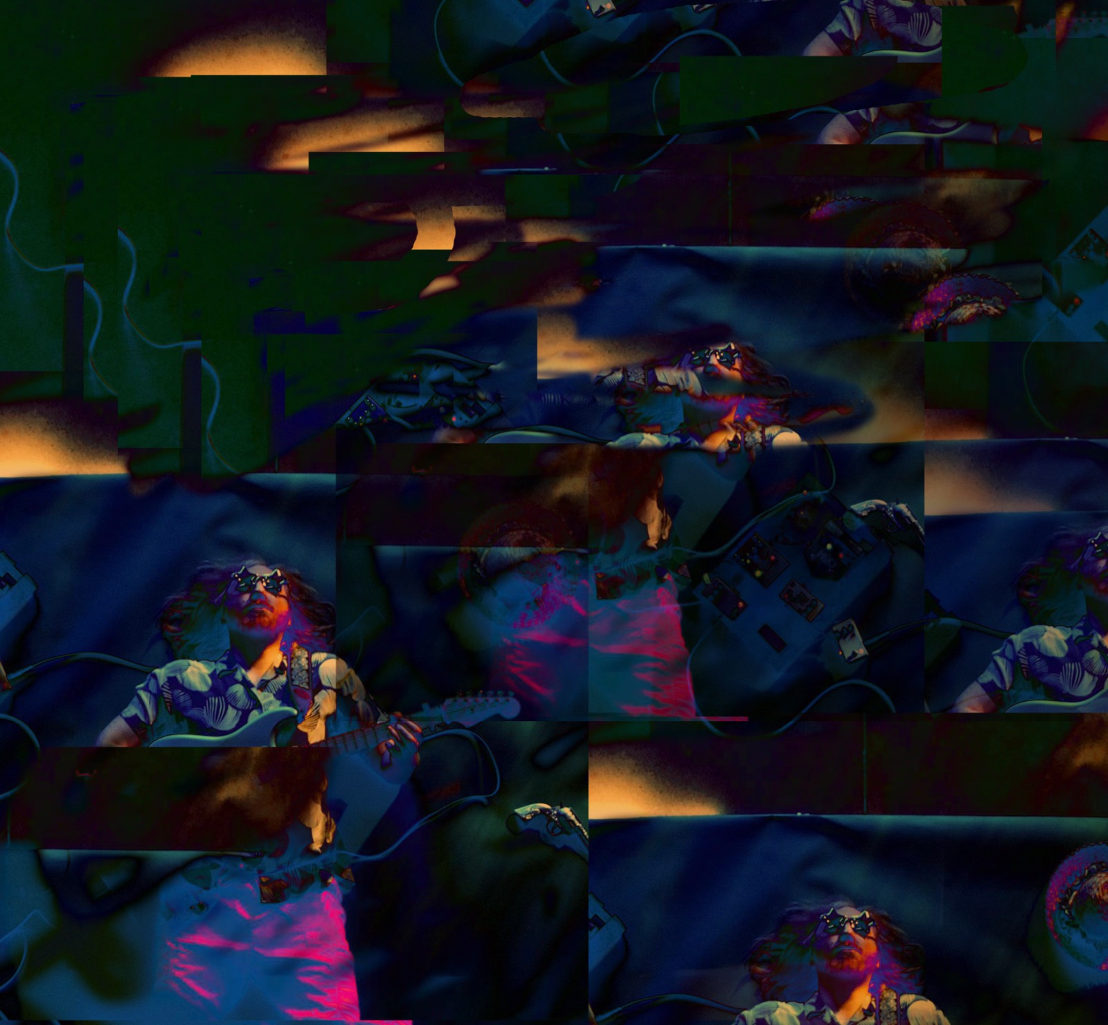 Datamoshed still from the Parallel Play artwork, standing in for an upcoming video